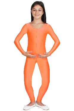 TUTA LYCRA ACCADEMICA DANZA ARANCIONE BAMBINA